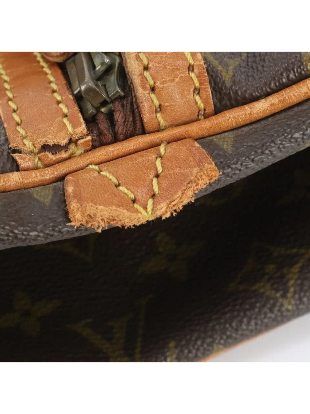 Louis Vuitton Monogram Sac Spruce 45 Leather Boston Bag Tote